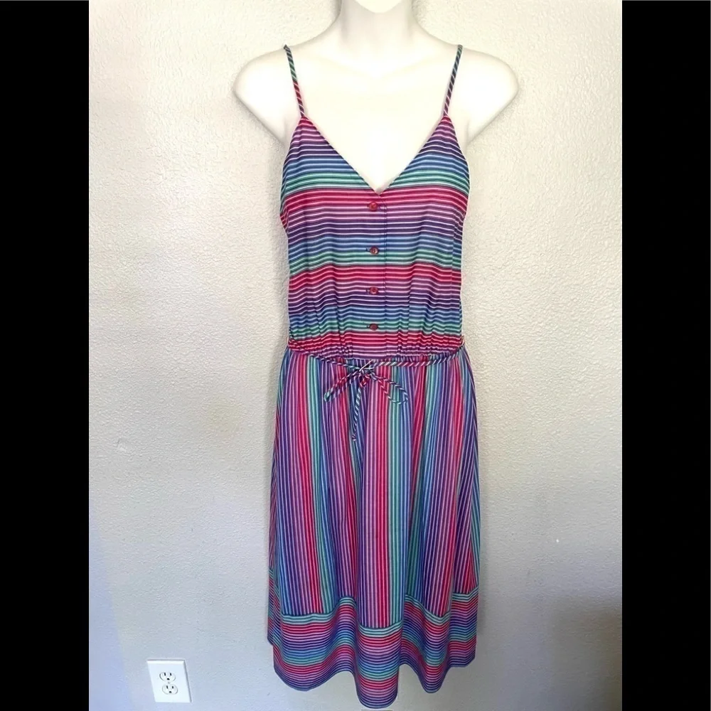 BETSYS THINGS girls vintage striped multicolor sleeveless sundress size 9